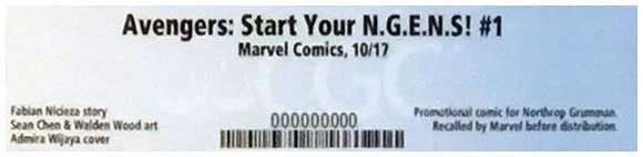 Avengers: Start Your N.G.E.N.S! #1 CGC label