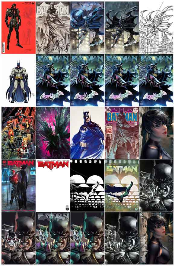 Batman #125 Other Variants Sample