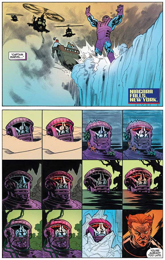 Captain Marvel #13: Interior page: Sentries Awake