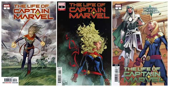 Life of Captain Marvel #3: Other Covers