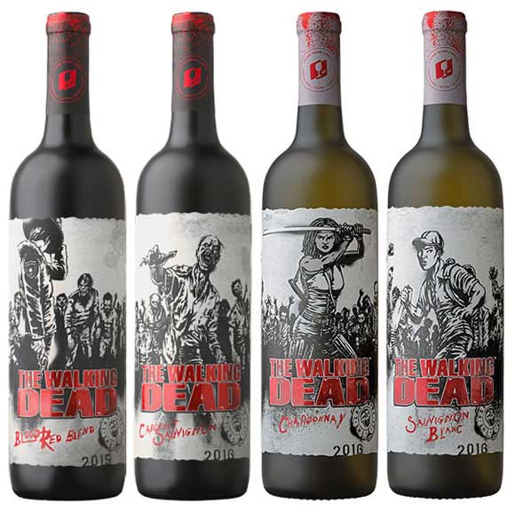 The Last Wine Co. Walking Dead wine bottles
