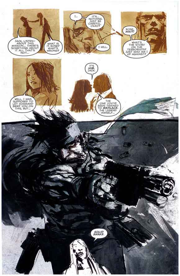 Metal Gear Solid: Sons Of Liberty #1 Interior Sample #1 Solid Snake