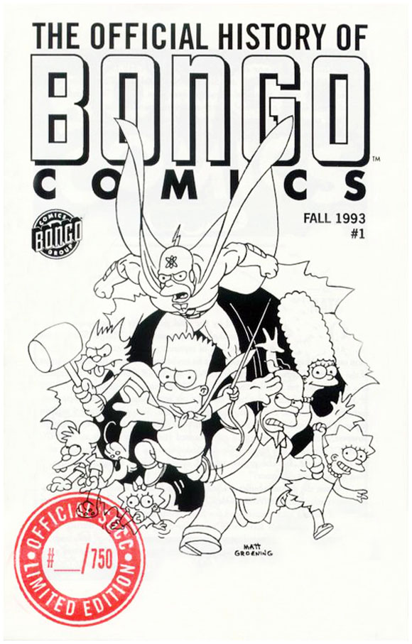 Official History Of Bongo Comics #1 Front Cover