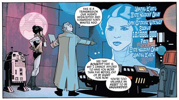 Star Wars Princess Leia #1 sample panel 2