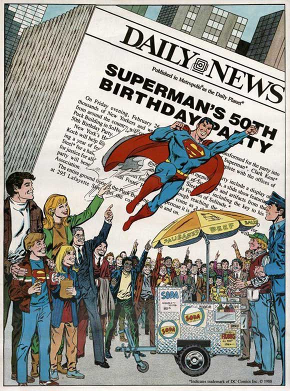 Superman 50th Anniversary Poster 1988