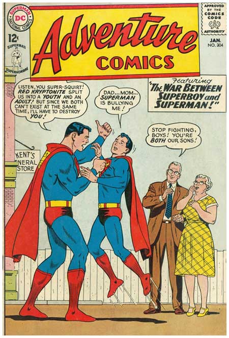 Superman Superhombre Logo Adventure Comics #304