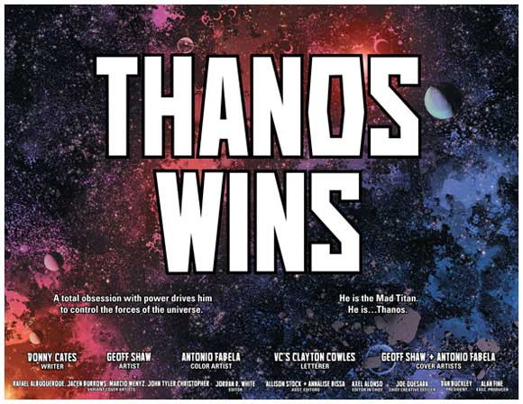 Thanos #13 Interior Panel - Thanos Wins