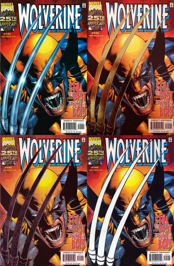 Wolverine #145 Claw Variants