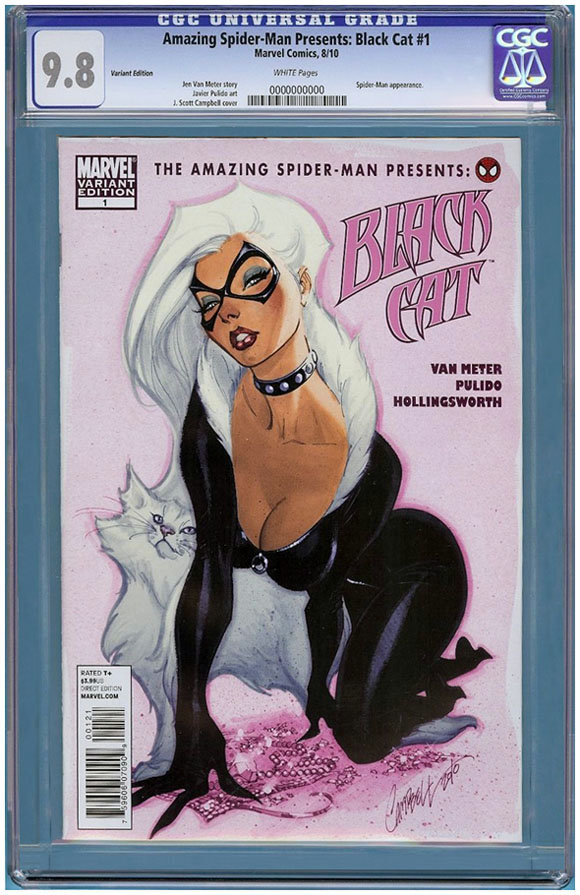 ASM Presents Black Cat #1 Campbell variant CGC 9.8