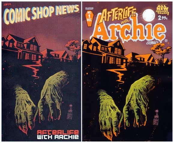 Afterlife With Archie #1 Comic Shop News #1377 and Second print