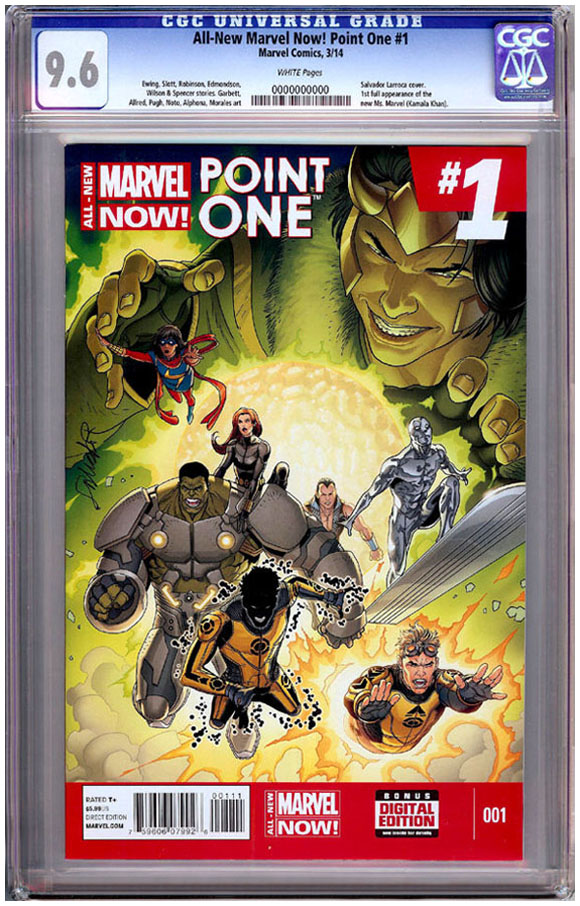 All-New Marvel Now! Point One #1 First full appearance of the new Ms. Marvel (Kamala Khan)