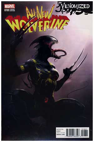 All New Wolverine #18 Mattina Venomized Color Cover