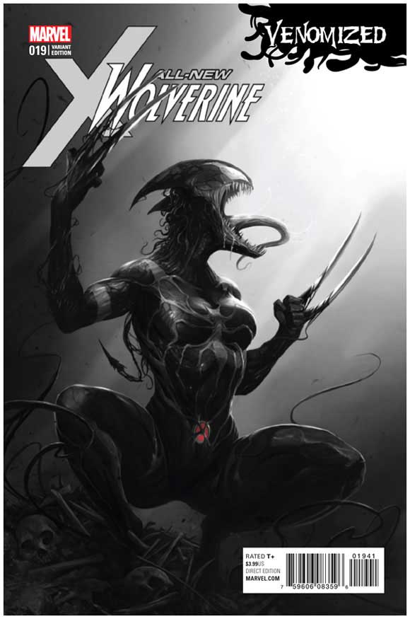 All-New Wolverine #19 Mattina Venomized Variant 1:500 FEB170789 7-59606-08359-6-01941