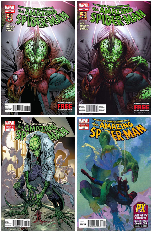 Amazing Spider-Man #688 Covers Variants