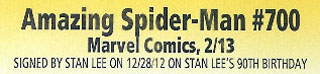Amazing Spider-Man #700 CGC 90th Birthday Text Stan Lee