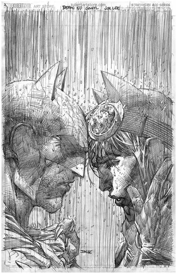 Batman #50 Jim Lee Pencil Art