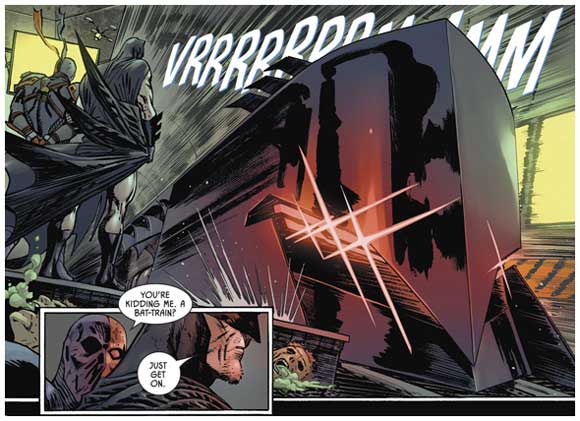 Batman #92 Interior sample: Choo choo train