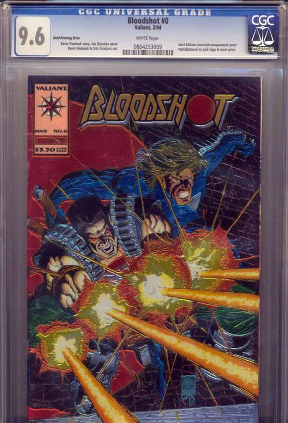 Bloodshot #0 Pink Gold Error CGC 9.6