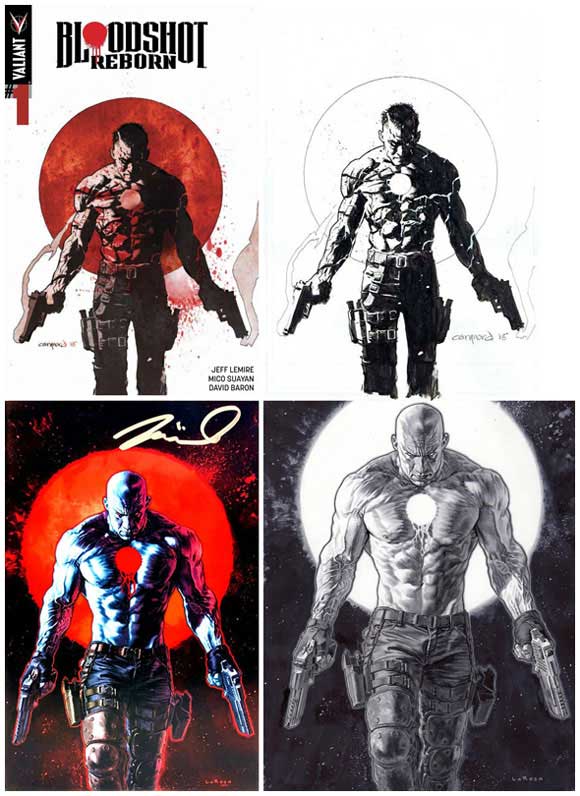 Bloodshot Reborn #3 Cover Comparison Bloodshot Salvation #12