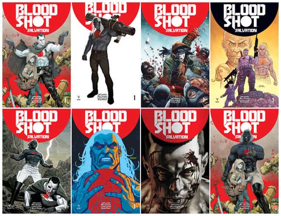 Bloodshot Salvation #1 covers - group 1