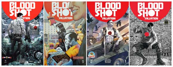 Bloodshot Salvation #1 covers - group 2