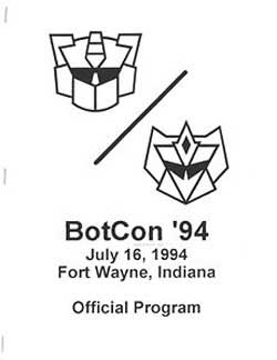 BotCon 1994 Official Program Cover