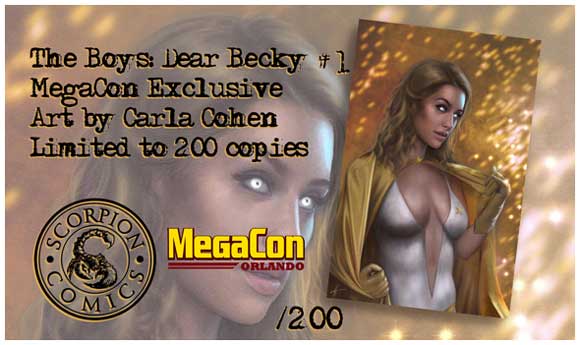 The Boys: Dear Becky #1 Cohen Megacon authentication cert 200 copies