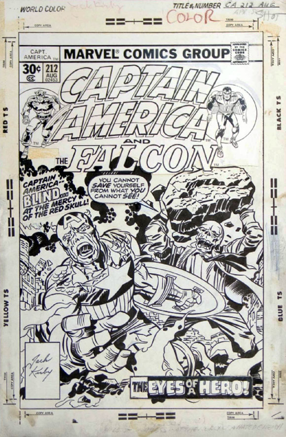 Captain America #212 Cover Art