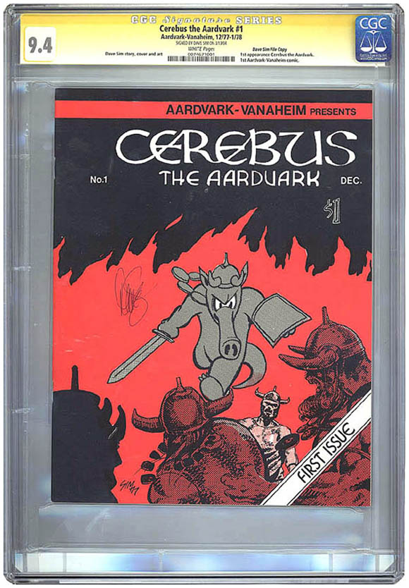 Cerebus The Aardvark #1 First Print CGC 9.4 1977 Dave Sim