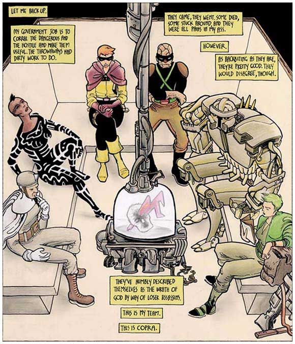 Copra #1 Copra Press November 2012 Michel Fiffe Interior Intro Panel