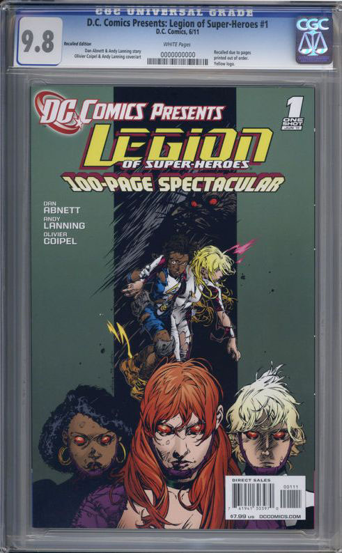 DC Presents: Legion of Superheroes #1 recalled CGC