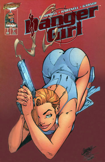 Danger Girl #2 Ruby Red Smoking Gun Variant