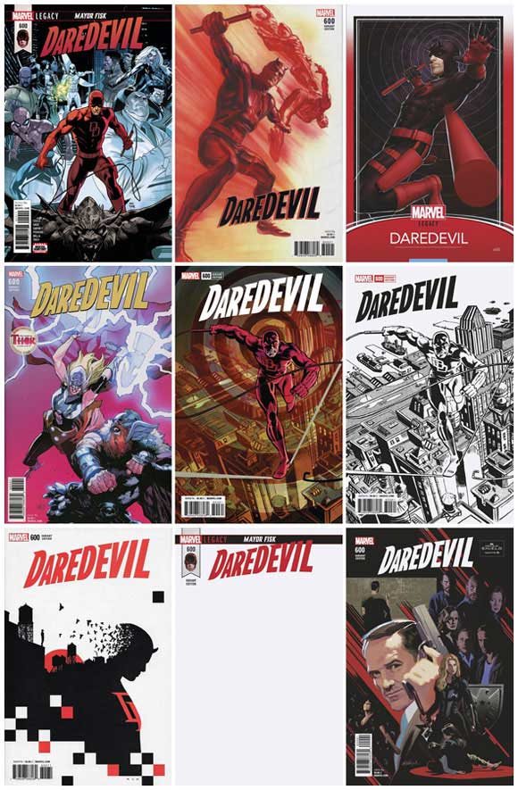 Daredevil #600 Diamond Covers