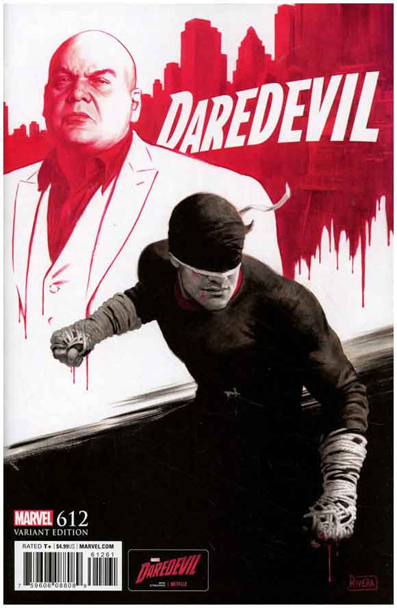 Daredevil #612 Paulo Rivera TV Variant 1:10 Incentive cover