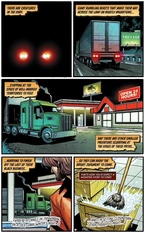 Dark Red #1 Story intro: First Interior Page
