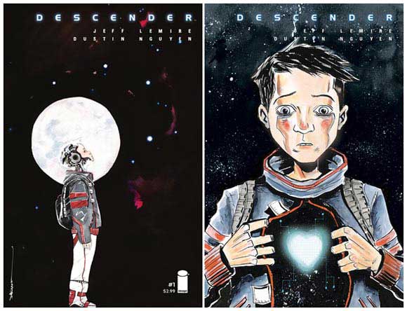 Descender #1 Standard and Variant copies from Diamond