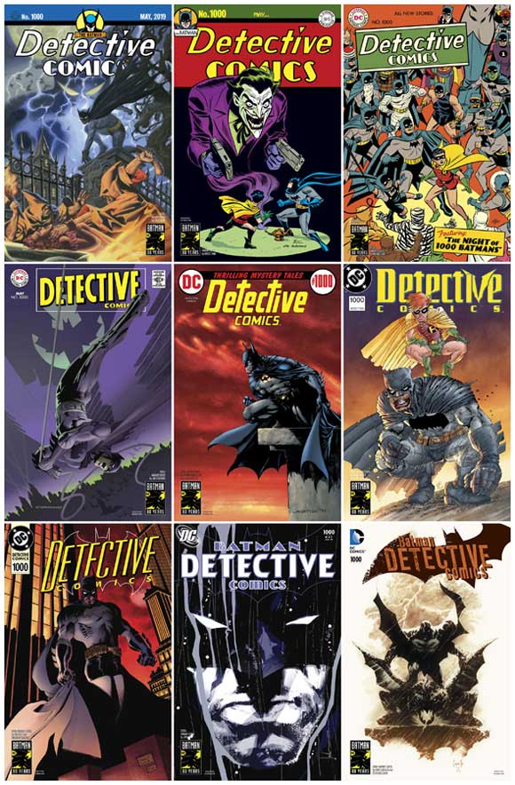 Detective Comics #1000 Decade Covers