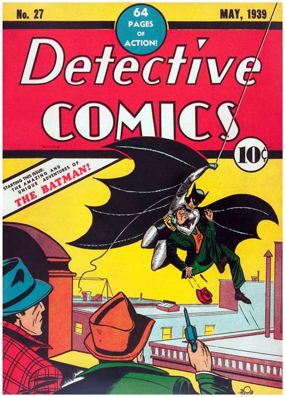 Detective Comics #27 Cover, first appearance of Batman