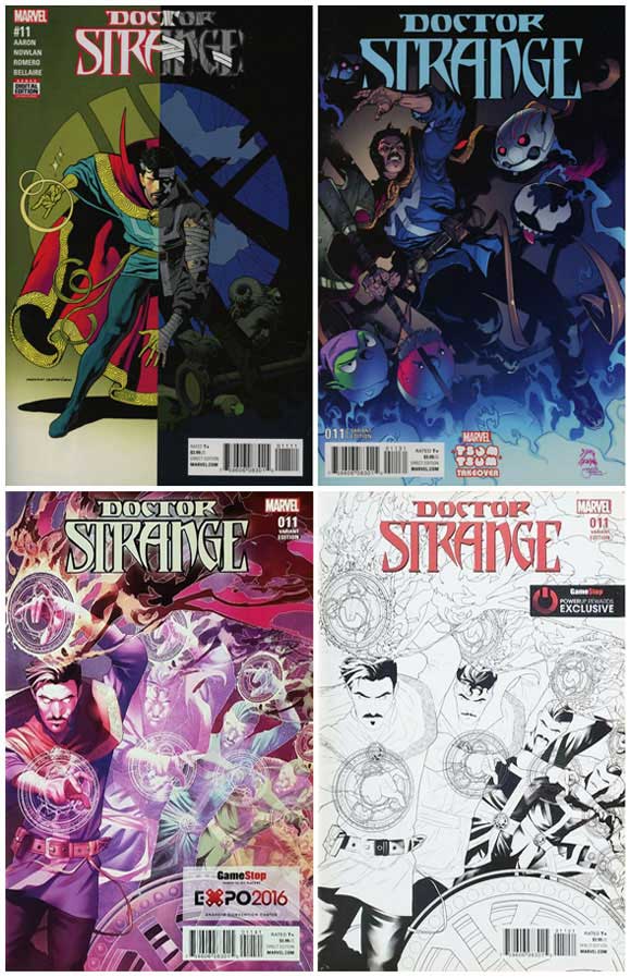 Doctor Strange #11 Standard cover and TSUM TSUM variant cover