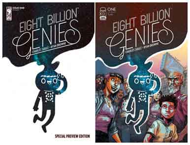 Eight Billion Genies #1 Preview Edition and 2nd Print