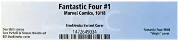 Fantastic Four #1 Sienkiewicz Exclusive : CGC label
