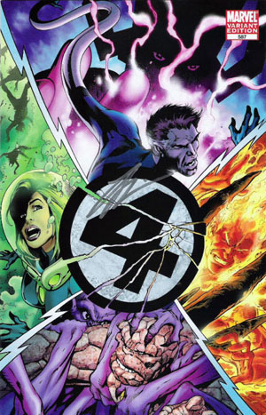 Fantastic Four #587 Black Logo Variant