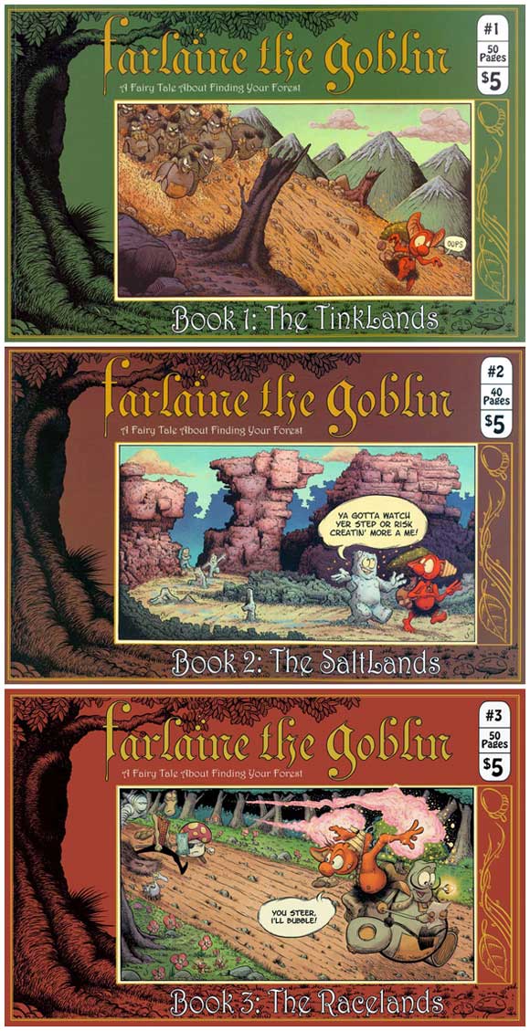 Farlaine The Goblin #1, #2 and #3 covers