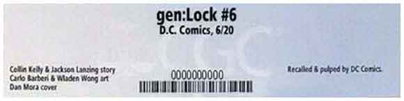 Gen:Lock #6 CGC Label