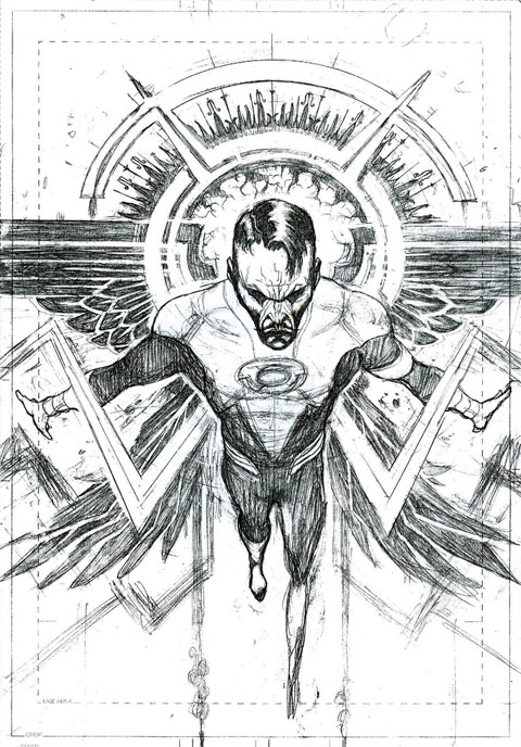 green lantern pencil drawing