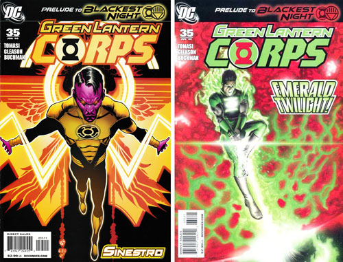 Green Lantern Corps #35 Error Edition