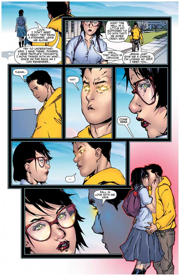 Harbinger #1 Interior Sample: Love Me