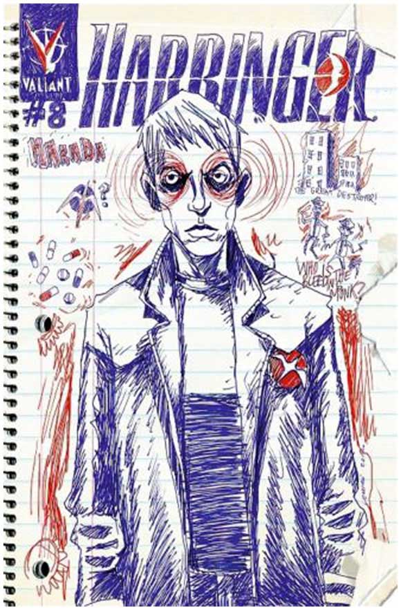 Harbinger #8 Jeff Lemire 1:125 Retailer Incentive Cover