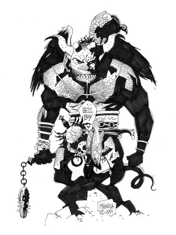 Hellboy Initial Concept Sketch