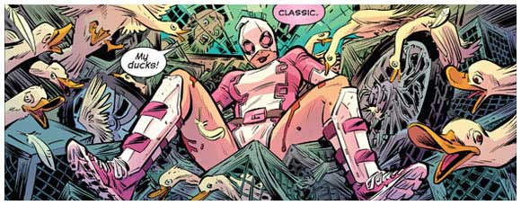 Howard The Duck #1 Panel: Gwenpool Duck Truck